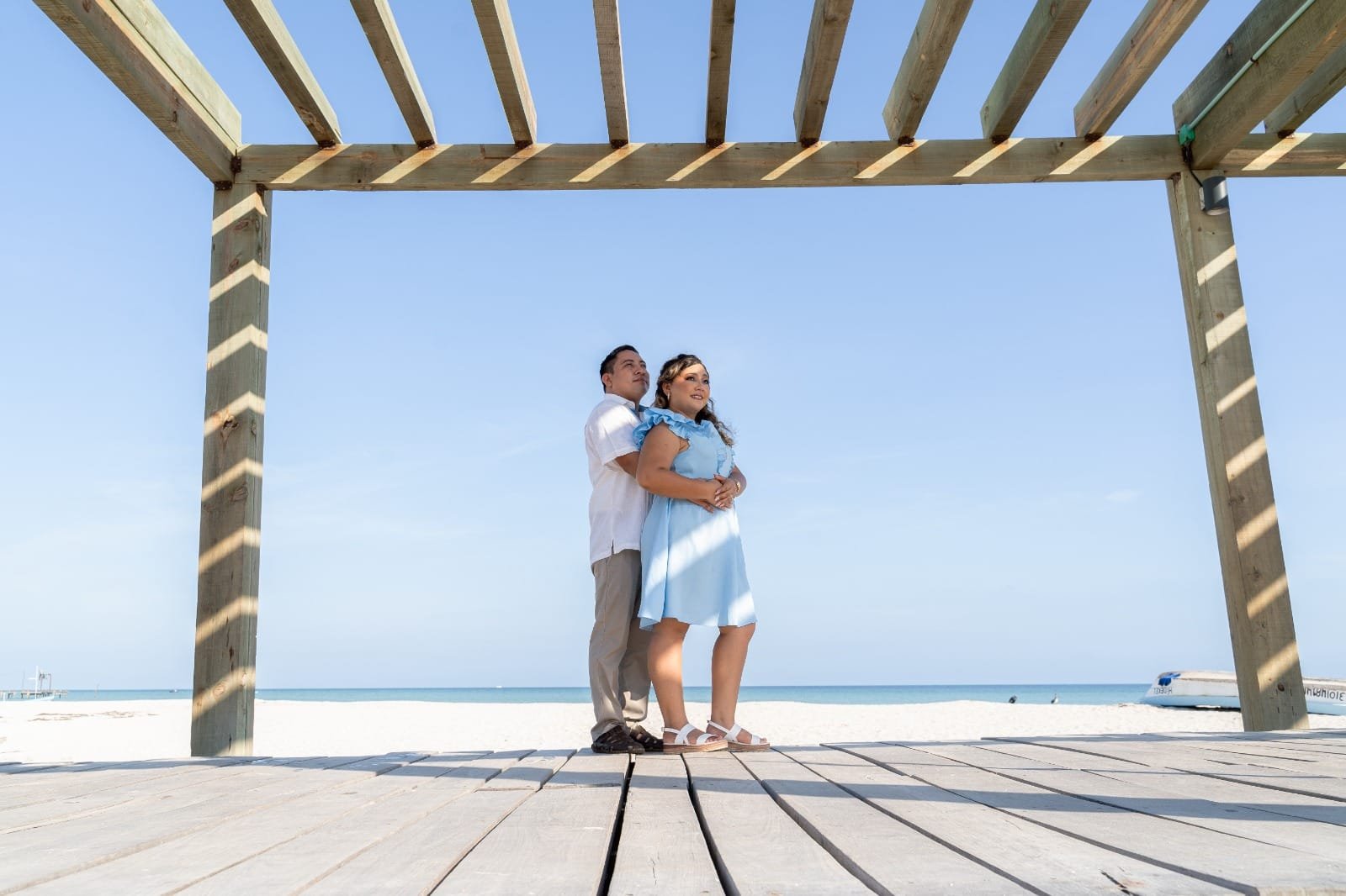 Retrato romántico de la pareja