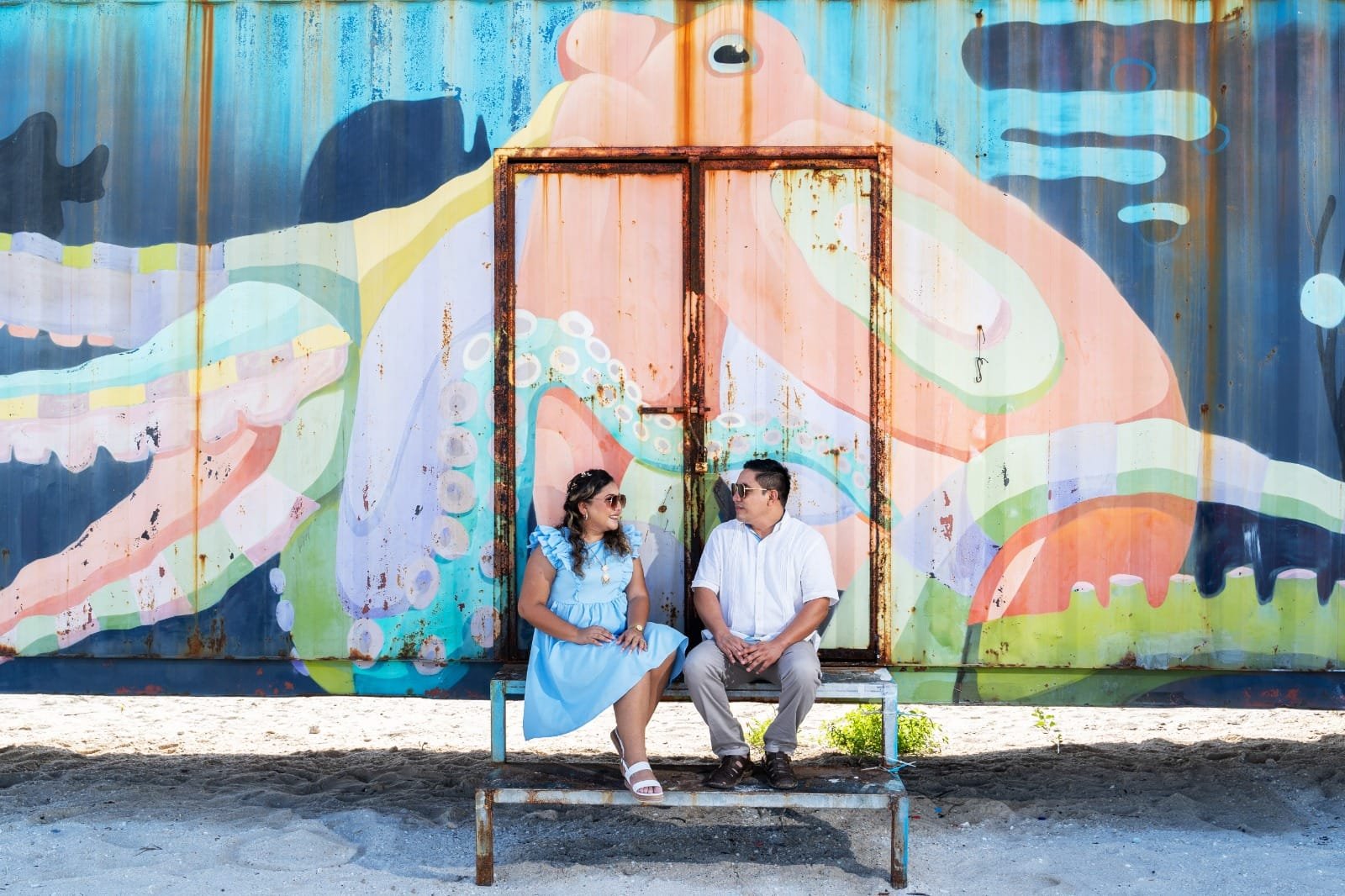 Retrato romántico de la pareja